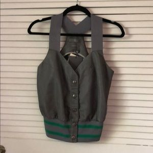 NWT McQ by Alexander McQueen vest top built-in bra